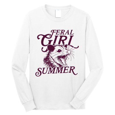 Feral Girl Summer Opossum Long Sleeve Shirt