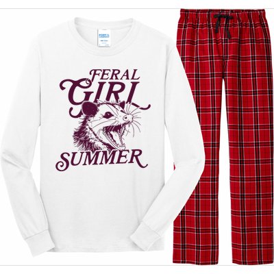 Feral Girl Summer Opossum Long Sleeve Pajama Set