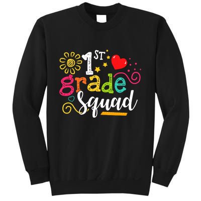 First Grade Squad Student Teacher Gift Back To School Sweatshirt