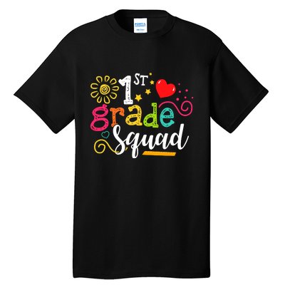 First Grade Squad Student Teacher Gift Back To School Tall T-Shirt