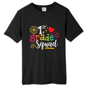 First Grade Squad Student Teacher Gift Back To School Tall Fusion ChromaSoft Performance T-Shirt