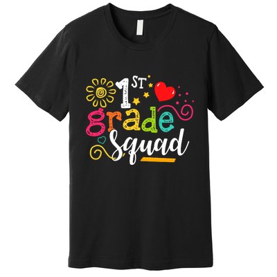 First Grade Squad Student Teacher Gift Back To School Premium T-Shirt