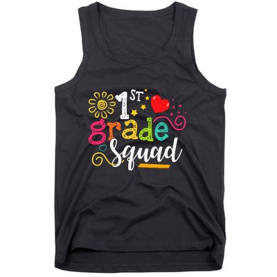 First Grade Squad Student Teacher Gift Back To School Tank Top