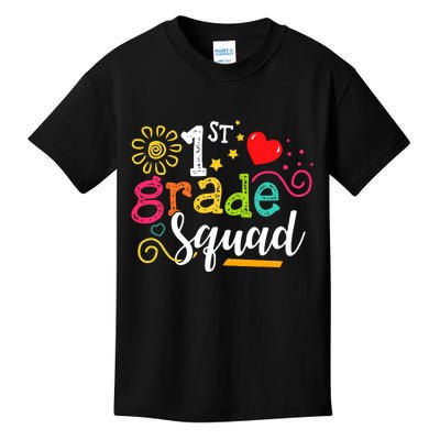 First Grade Squad Student Teacher Gift Back To School Kids T-Shirt