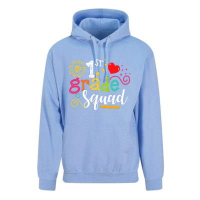 First Grade Squad Student Teacher Gift Back To School Unisex Surf Hoodie