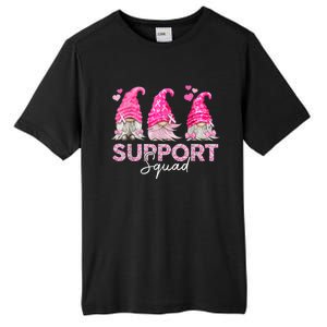 Funny Gnomies Support Squad Breast Cancer Awareness  Month Tall Fusion ChromaSoft Performance T-Shirt