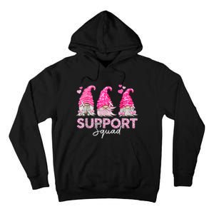 Funny Gnomies Support Squad Breast Cancer Awareness  Month Tall Hoodie