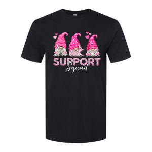 Funny Gnomies Support Squad Breast Cancer Awareness  Month Softstyle CVC T-Shirt