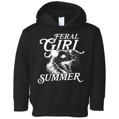 Feral Girl Summer Opossum Toddler Hoodie