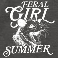 Feral Girl Summer Opossum Vector Backpack