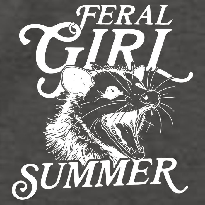 Feral Girl Summer Opossum Vector Backpack