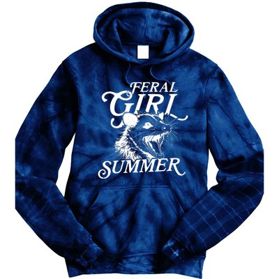 Feral Girl Summer Opossum Tie Dye Hoodie