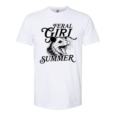 Feral Girl Summer Opossum Softstyle® CVC T-Shirt