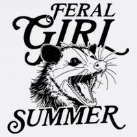 Feral Girl Summer Opossum Cooling Performance Crew T-Shirt