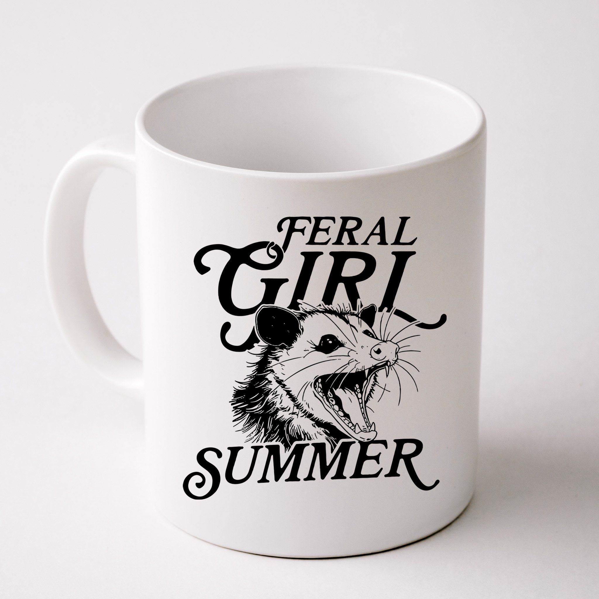 Feral Girl Summer Opossum Mug