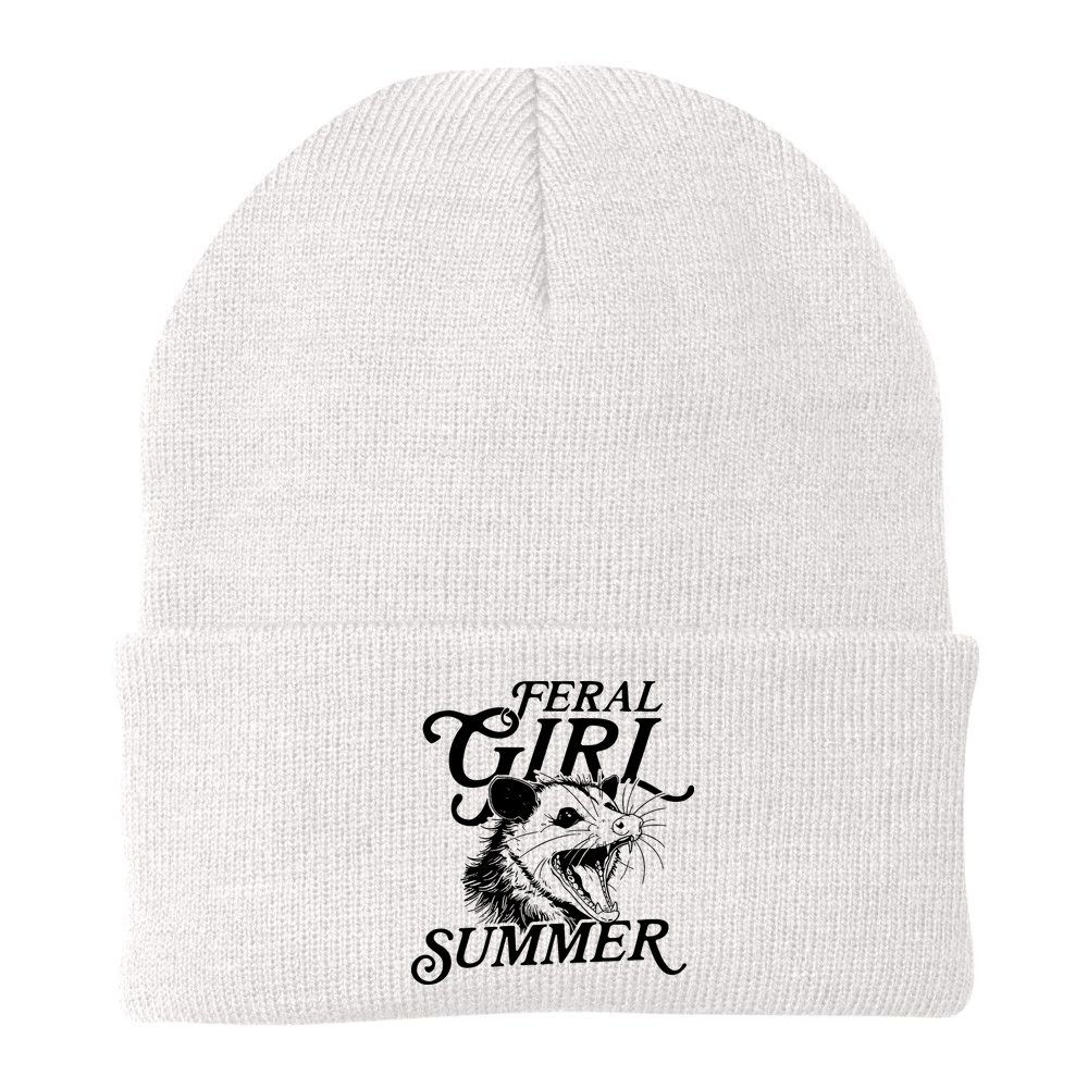 Feral Girl Summer Opossum Beanie
