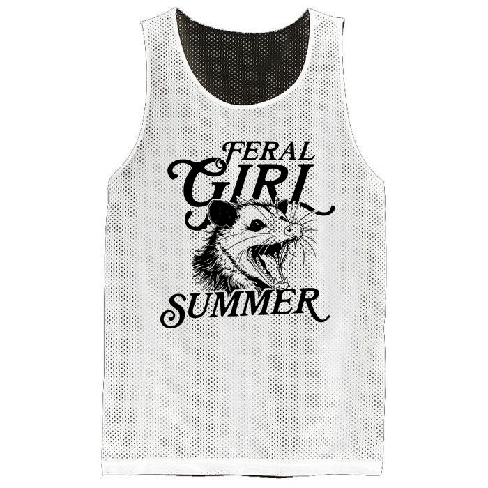 Feral Girl Summer Opossum Mesh Reversible Basketball Jersey Tank