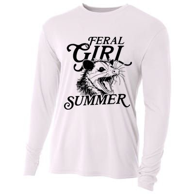 Feral Girl Summer Opossum Cooling Performance Long Sleeve Crew