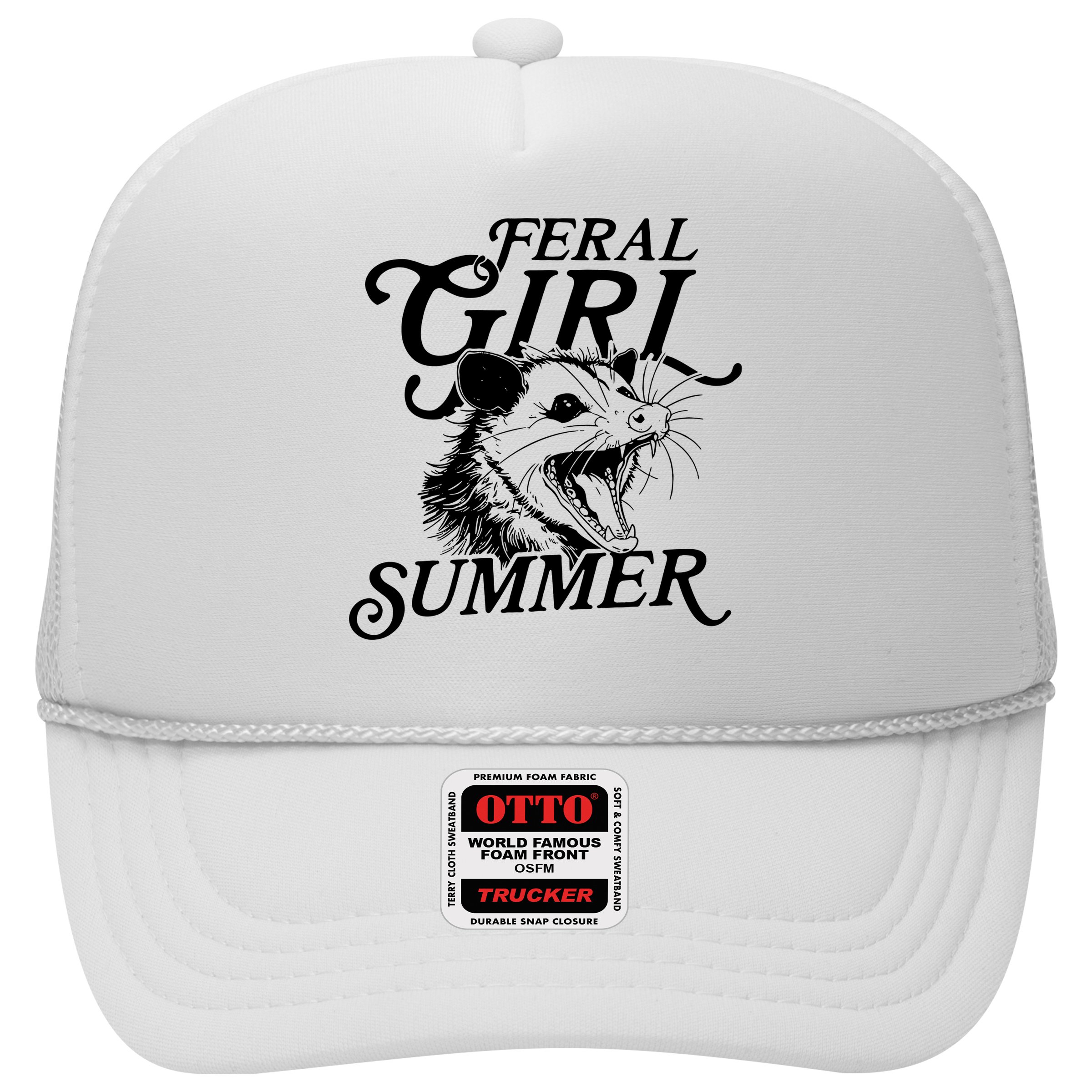 Feral Girl Summer Opossum Hat