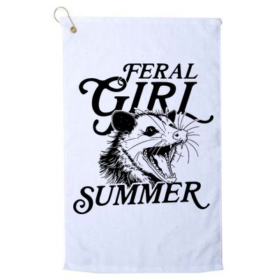 Feral Girl Summer Opossum Golf Towel
