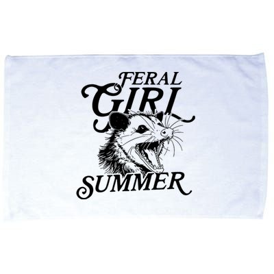 Feral Girl Summer Opossum Microfiber Hand Towel