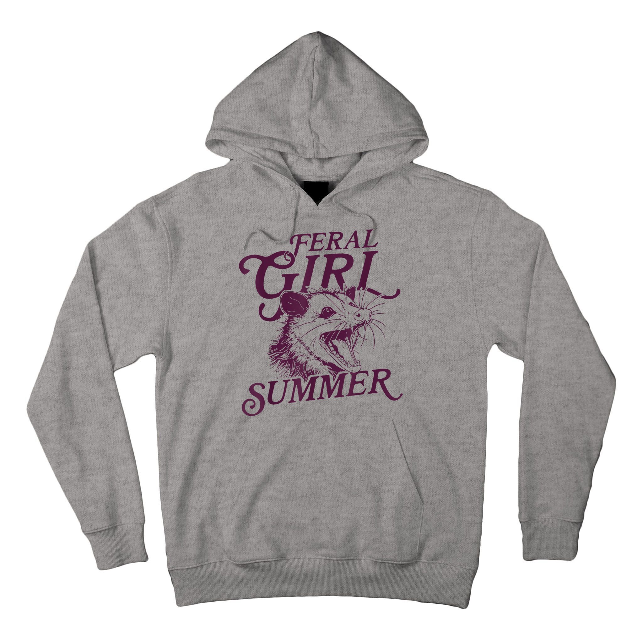 Feral Girl Summer Funny Tall Hoodie