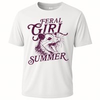 Feral Girl Summer Funny Cooling Performance Crew T-Shirt