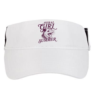 Feral Girl Summer Funny Adult Drive Performance Visor