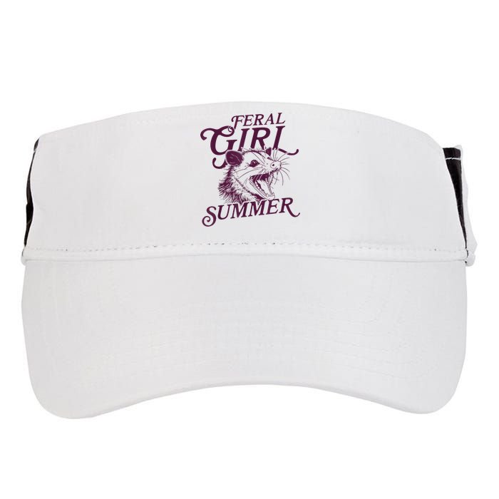 Feral Girl Summer Funny Adult Drive Performance Visor