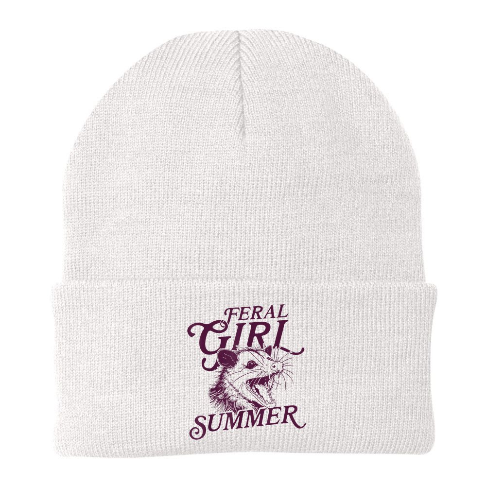 Feral Girl Summer Funny Beanie