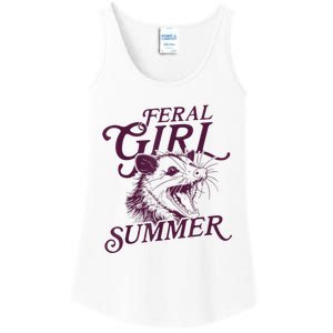 Feral Girl Summer Funny Ladies Essential Tank