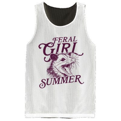Feral Girl Summer Funny Mesh Reversible Basketball Jersey Tank