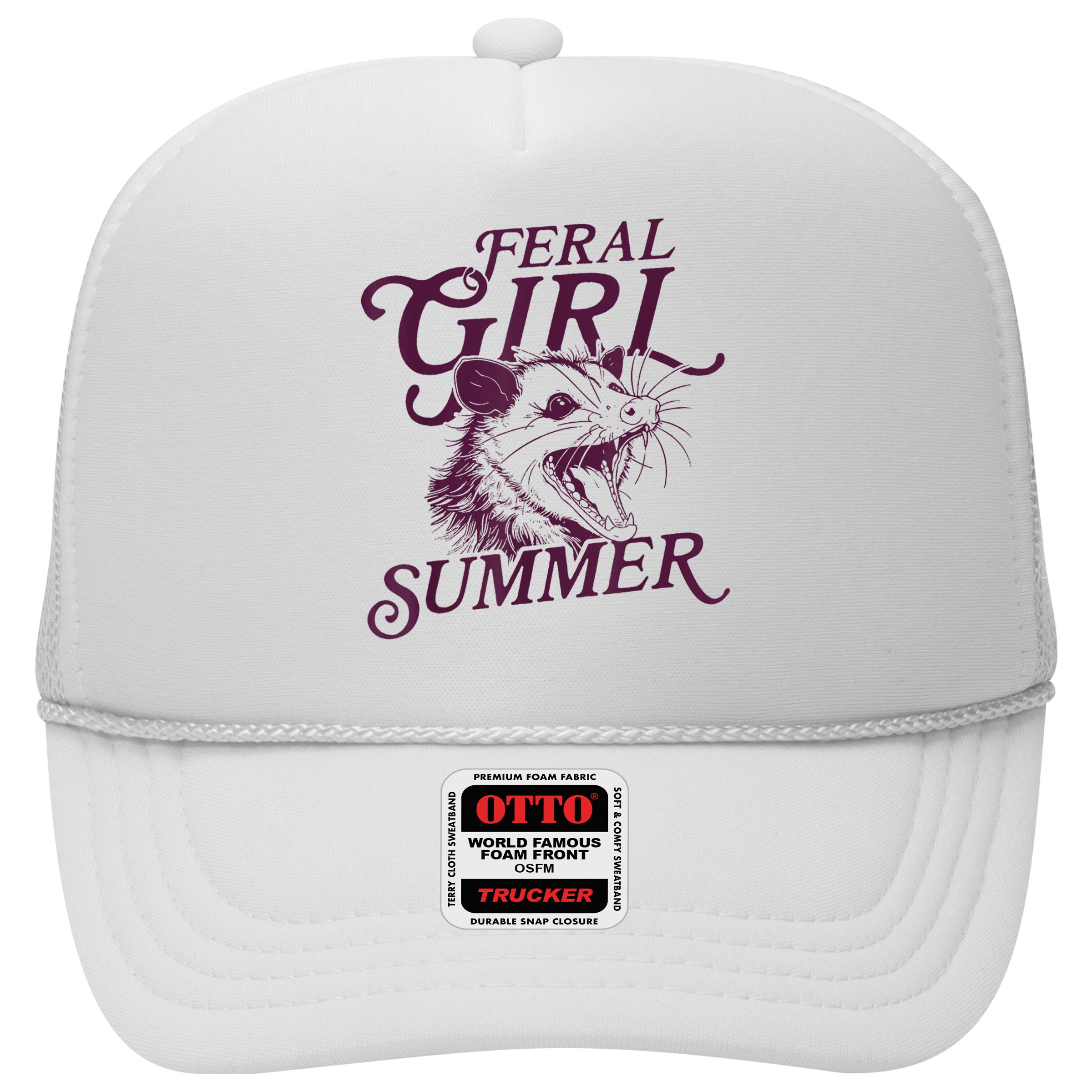 Feral Girl Summer Funny Hat