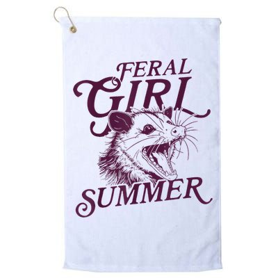 Feral Girl Summer Funny Golf Towel