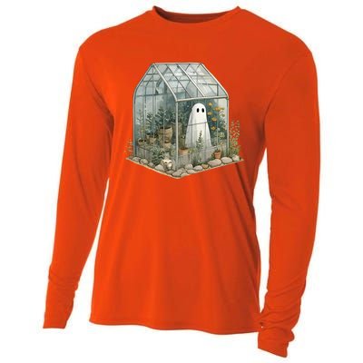 Funny Ghost Spooky Season Plant Trick Or Treat Halloween Gift Cooling Performance Long Sleeve Crew