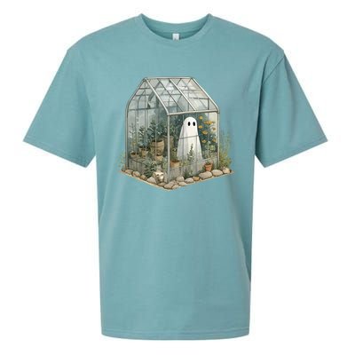 Funny Ghost Spooky Season Plant Trick Or Treat Halloween Gift Sueded Cloud Jersey T-Shirt