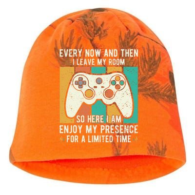 Funny Gaming Shirt  Every Now And Then I Leave My Room  Kati - Camo Knit Beanie