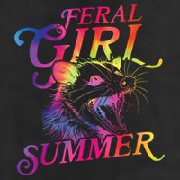 Feral Girl Summer Funny Cool Comfort Performance Bucket Hat