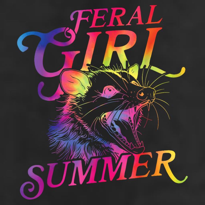 Feral Girl Summer Funny Cool Comfort Performance Bucket Hat