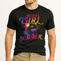 Feral Girl Summer Funny Cooling Performance Crew T-Shirt