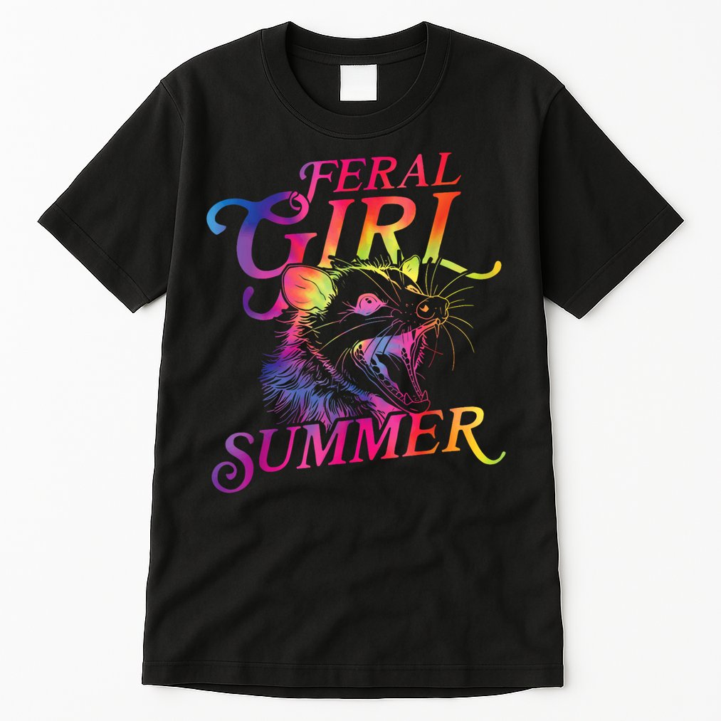 Feral Girl Summer Funny Tall T-Shirt