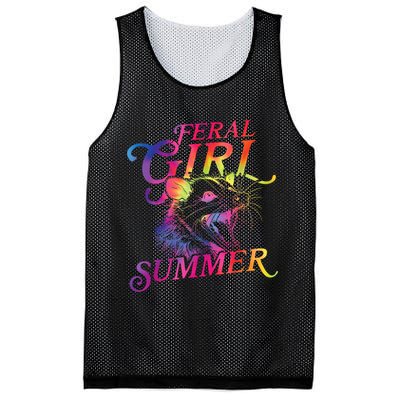 Feral Girl Summer Funny Mesh Reversible Basketball Jersey Tank