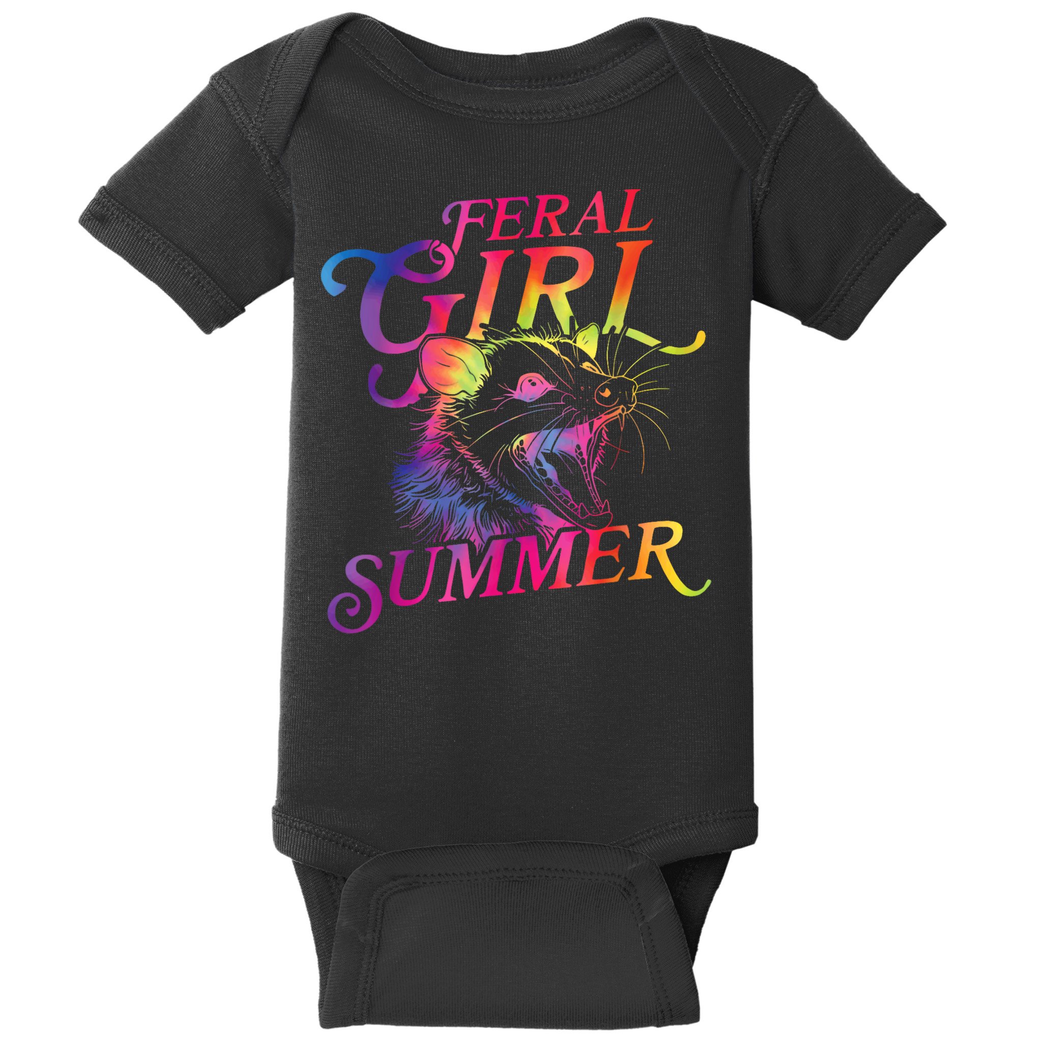 Feral Girl Summer Funny Baby Bodysuit