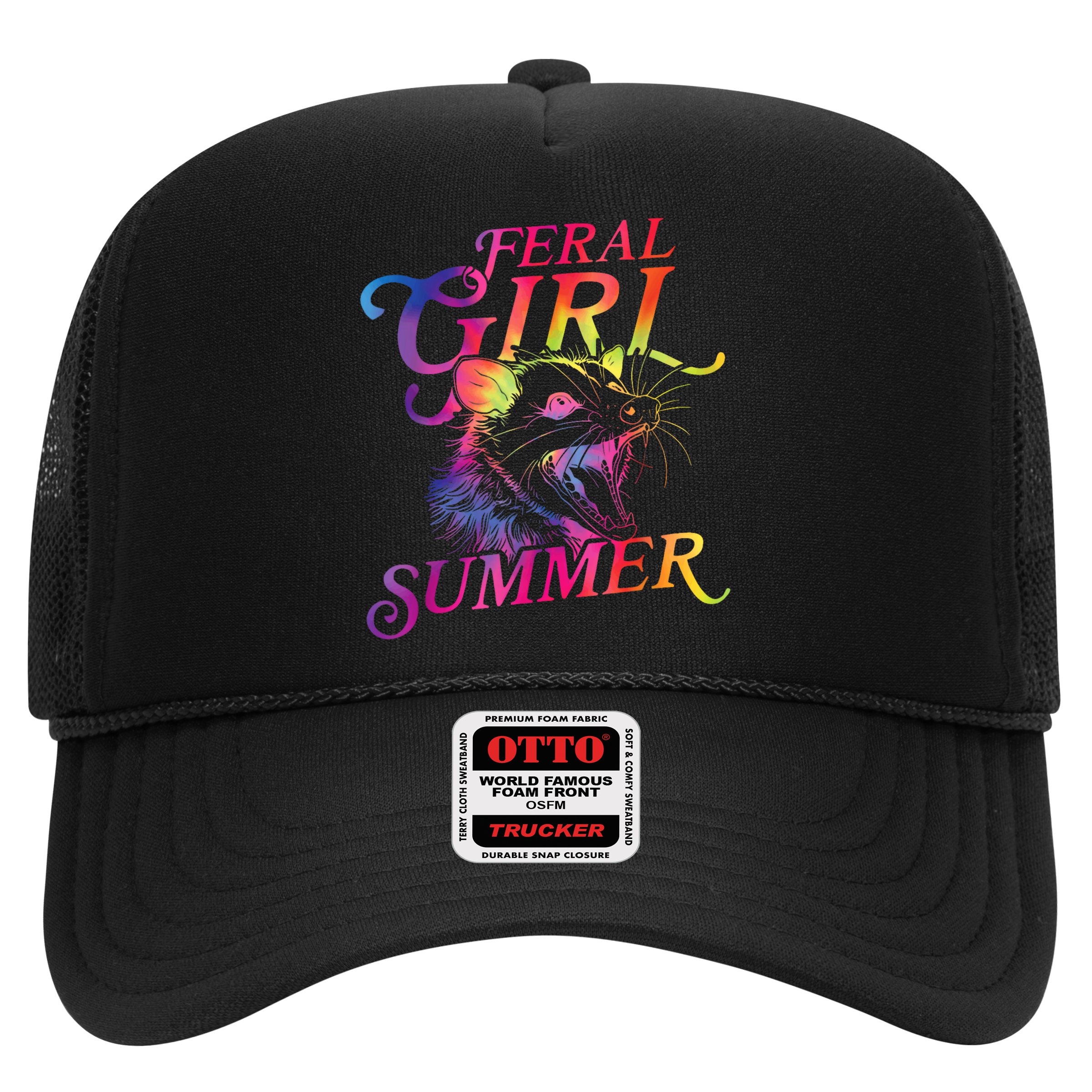 Feral Girl Summer Funny Hat