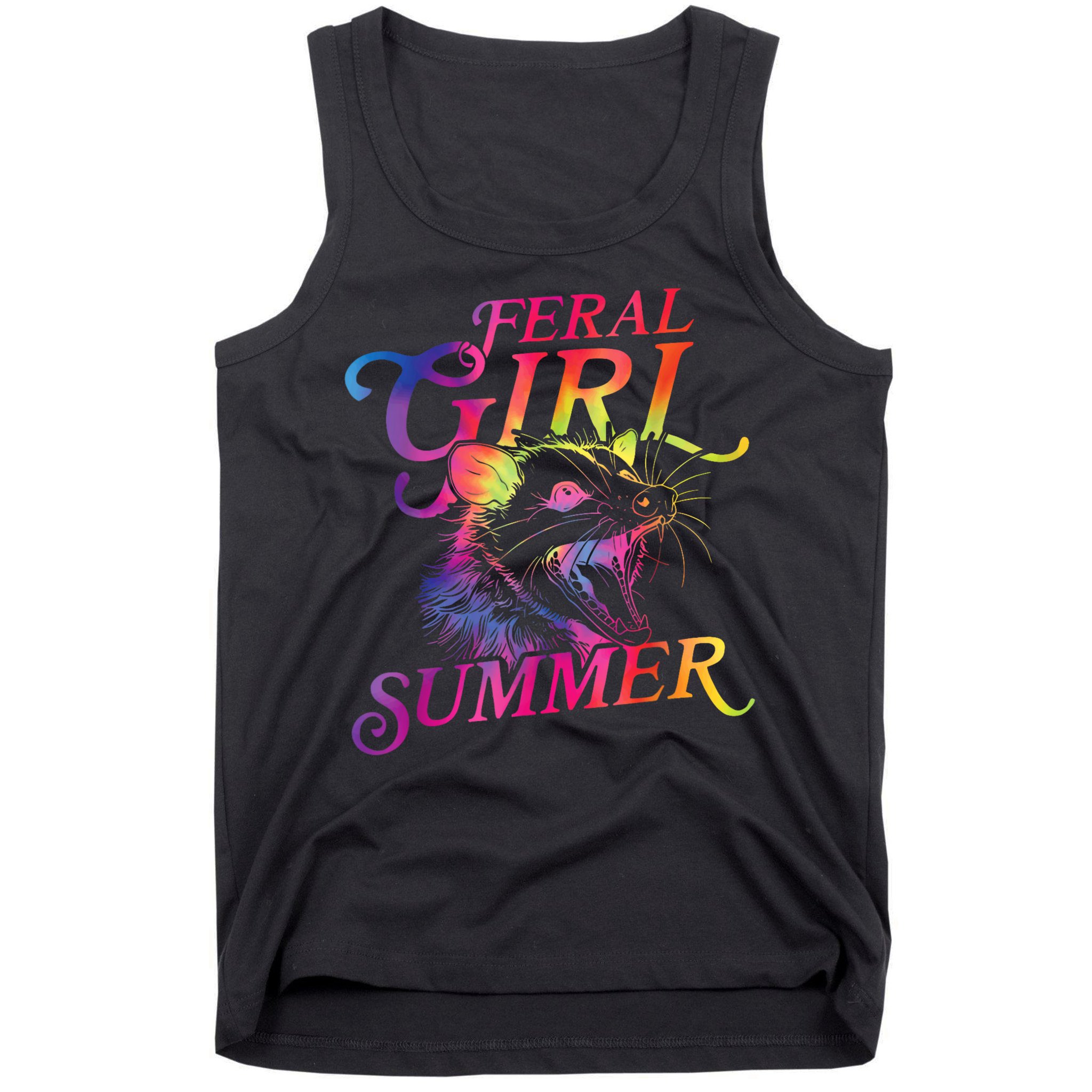 Feral Girl Summer Funny Tank Top