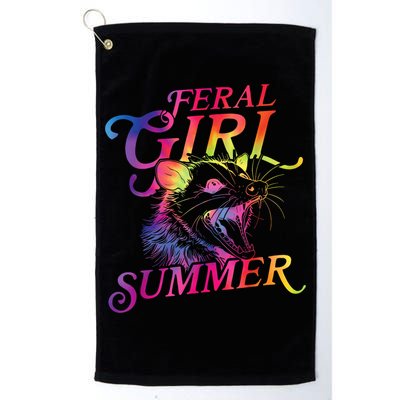 Feral Girl Summer Funny Golf Towel
