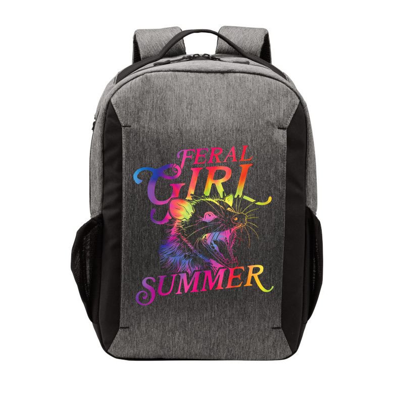 Feral Girl Summer Funny Vector Backpack