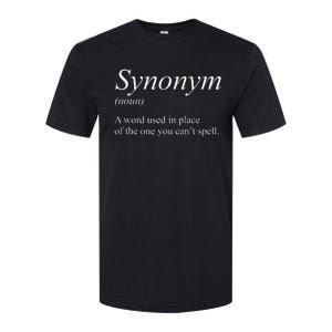 Funny Grammar Synonym Definition Word Used In Place Humor Softstyle CVC T-Shirt