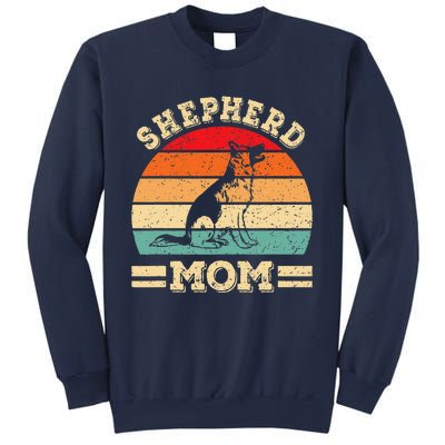 Funny German Shepherd Mom Print Dog Vintage Retro Women Sweatshirt