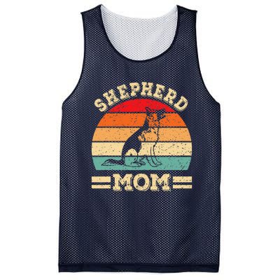 Funny German Shepherd Mom Print Dog Vintage Retro Women Mesh Reversible Basketball Jersey Tank